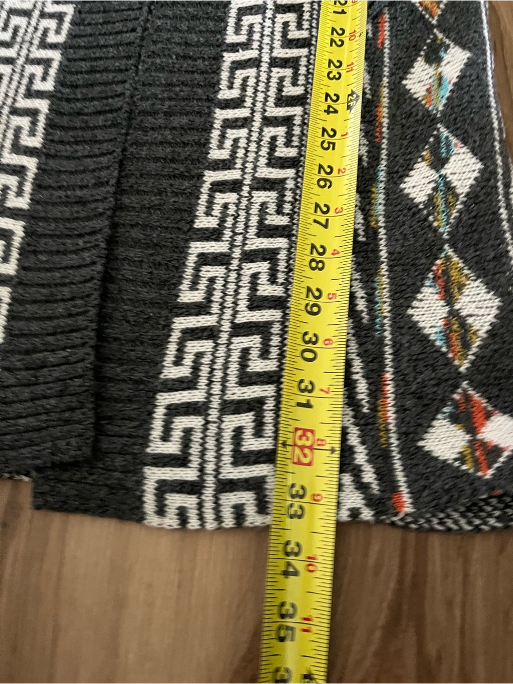 Anthropologie Northern Angel Cardigan Sweater Womens M Aztec Boho Long Duster - Picture 2 of 7